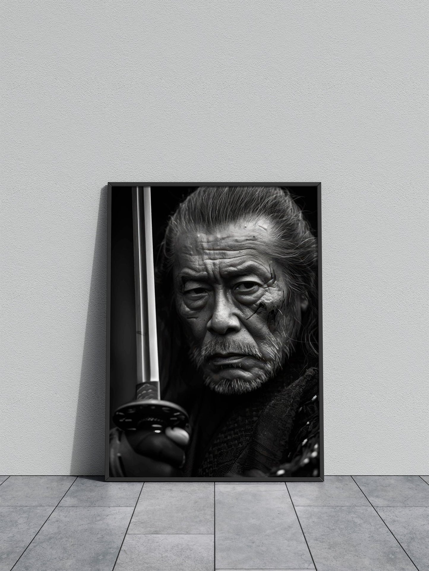 Samurai with Sword Asian Style Poster | Wall Art for Home & Office | High-Quality Print - High-Quality Visual Display