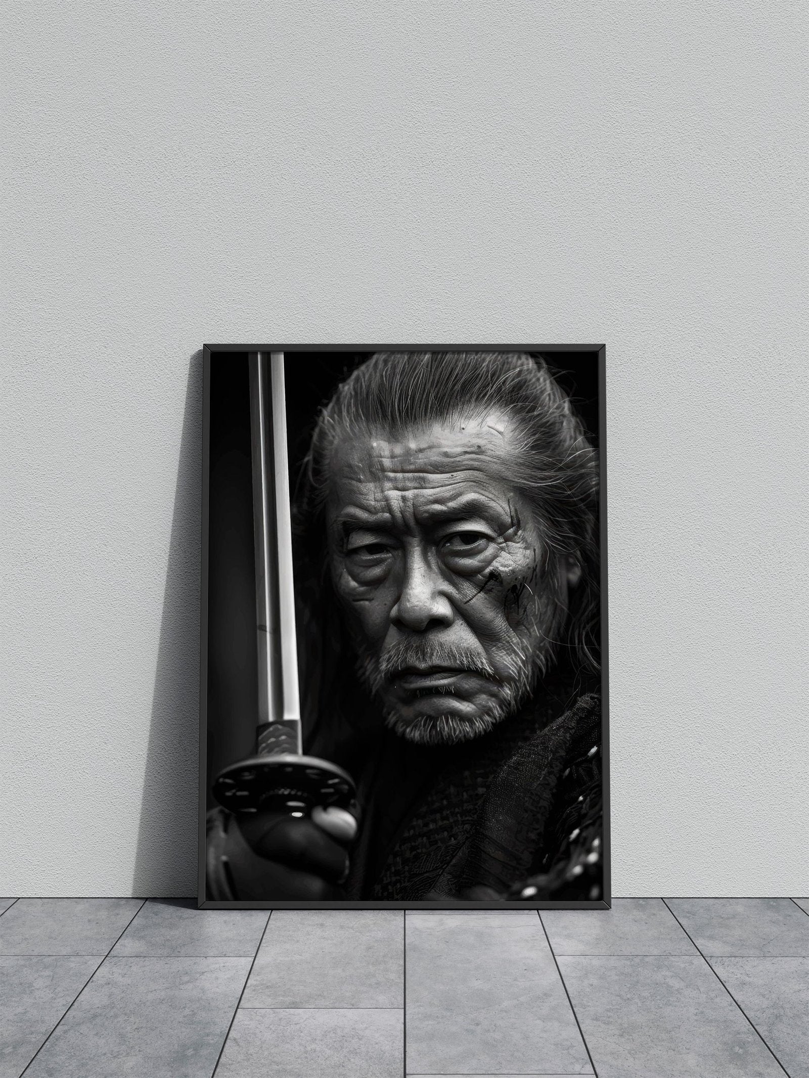Samurai with Sword Asian Style Poster | Wall Art for Home & Office | High-Quality Print - High-Quality Visual Display