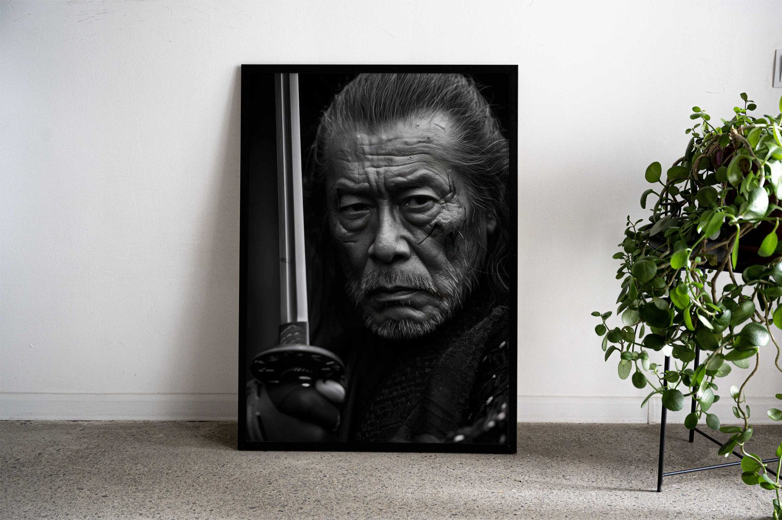 Samurai with Sword Asian Style Poster | Wall Art for Home & Office | High-Quality Print - High-Quality Visual Display