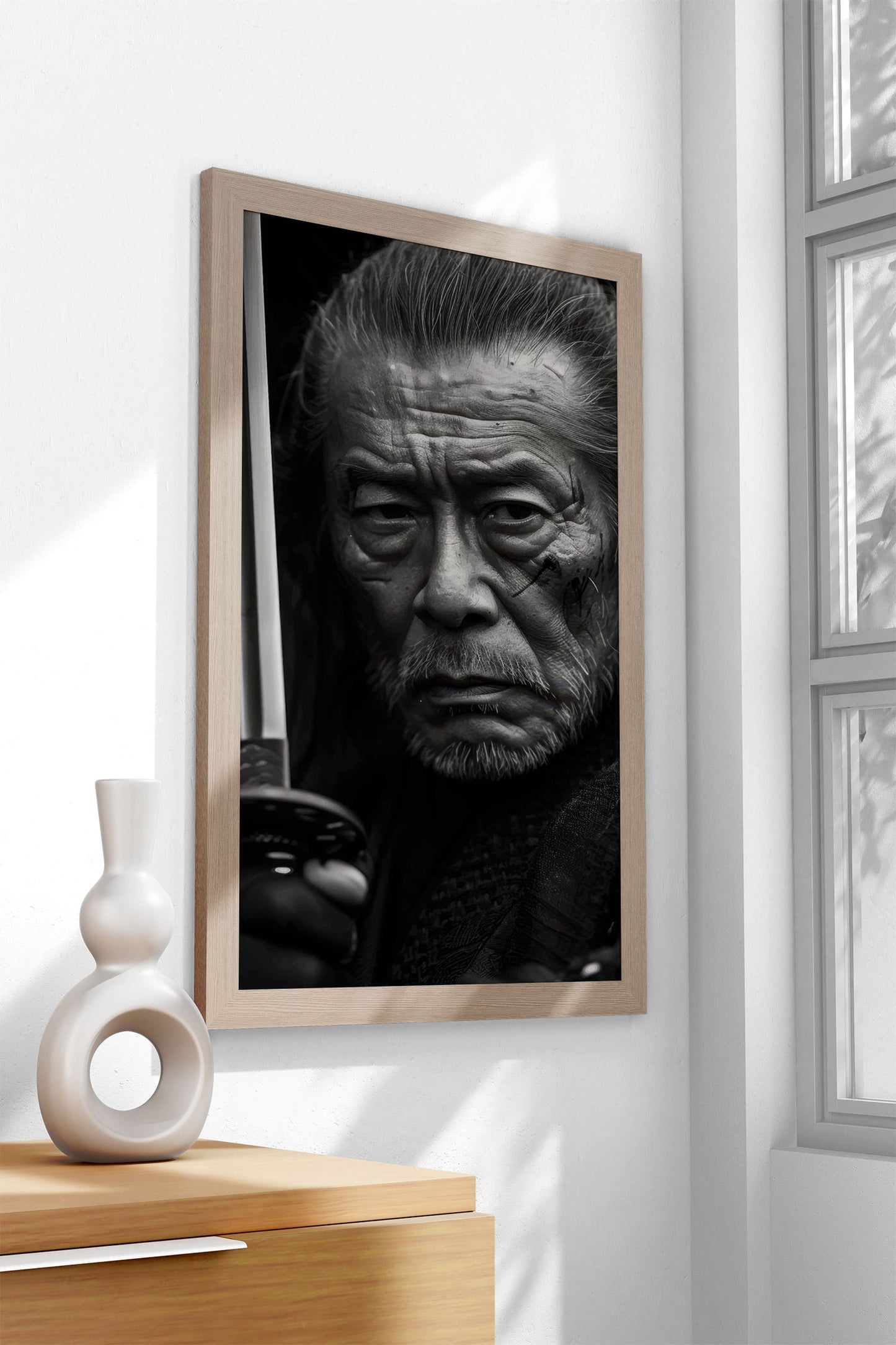 Samurai with Sword Asian Style Poster | Wall Art for Home & Office | High-Quality Print - High-Quality Visual Display
