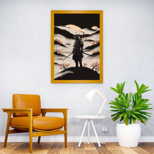 Samurais Blood Moon Asian Style Poster | Wall Art for Home & Office | High-Quality Print - High-Quality Visual Display