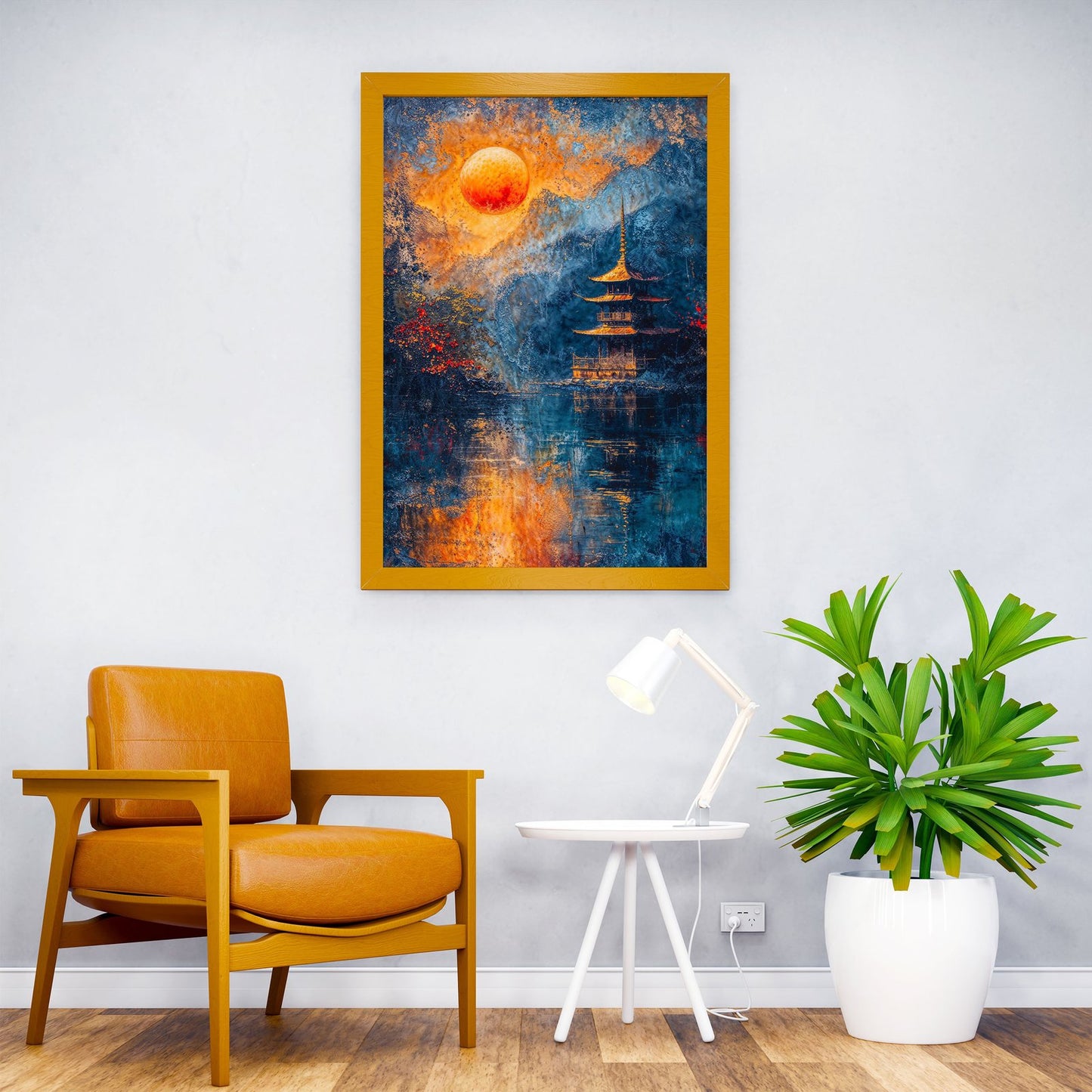 Sanctuary Asian Style Poster | Wall Art for Home & Office | High-Quality Print - High-Quality Visual Display