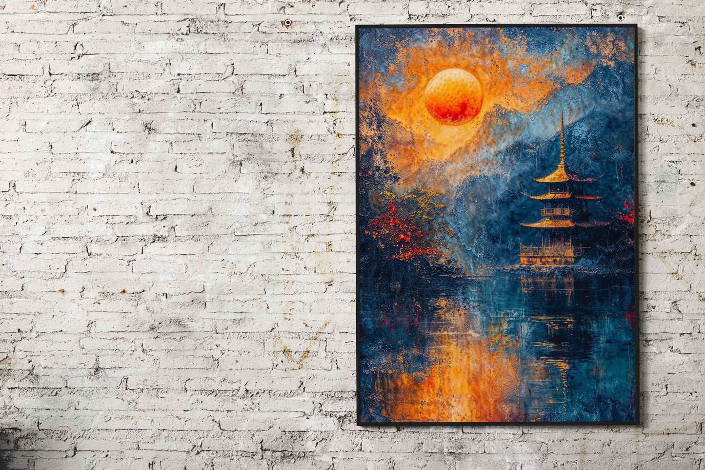 Sanctuary Asian Style Poster | Wall Art for Home & Office | High-Quality Print - High-Quality Visual Display