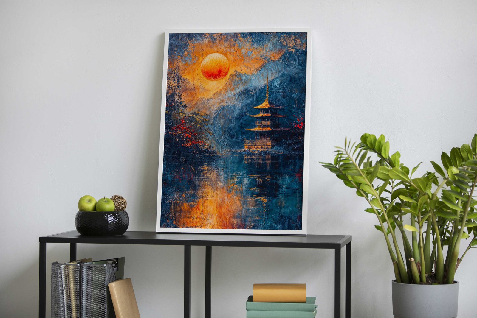 Sanctuary Asian Style Poster | Wall Art for Home & Office | High-Quality Print - High-Quality Visual Display