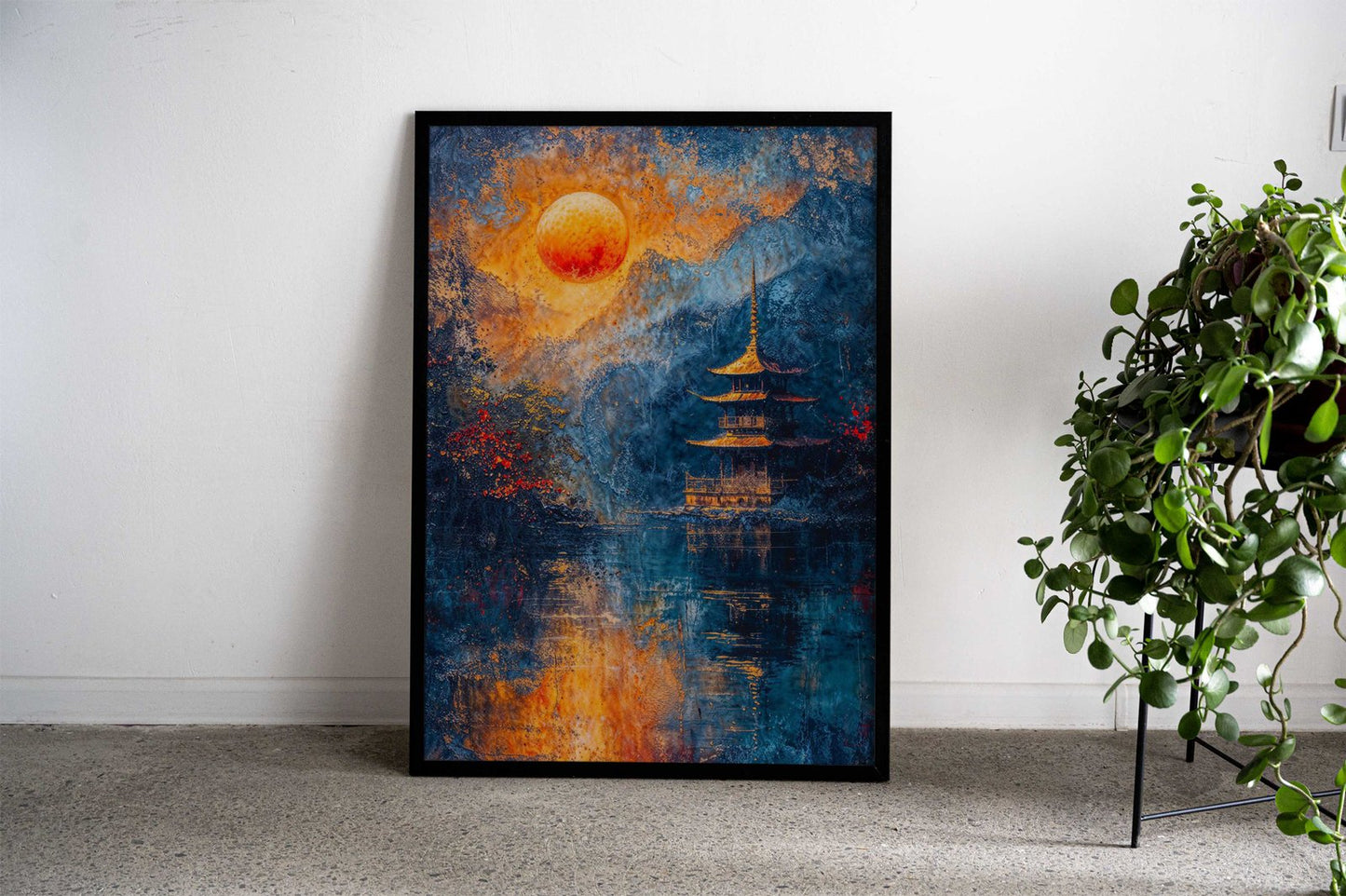 Sanctuary Asian Style Poster | Wall Art for Home & Office | High-Quality Print - High-Quality Visual Display