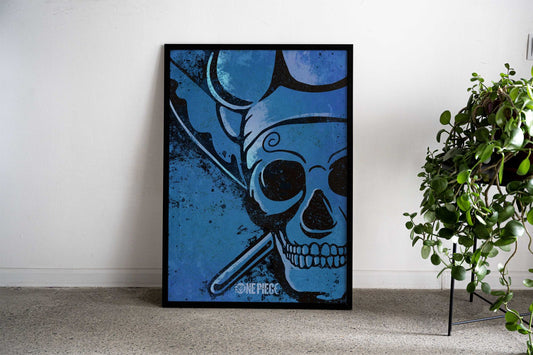 Sanji Minimal Skull Asian Style Poster | Wall Art for Home & Office | High-Quality Print - High-Quality Visual Display