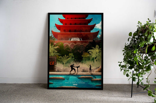 Sanji & Zoro vs Kuroobi Asian Style Poster | Wall Art for Home & Office | High-Quality Print - High-Quality Visual Display