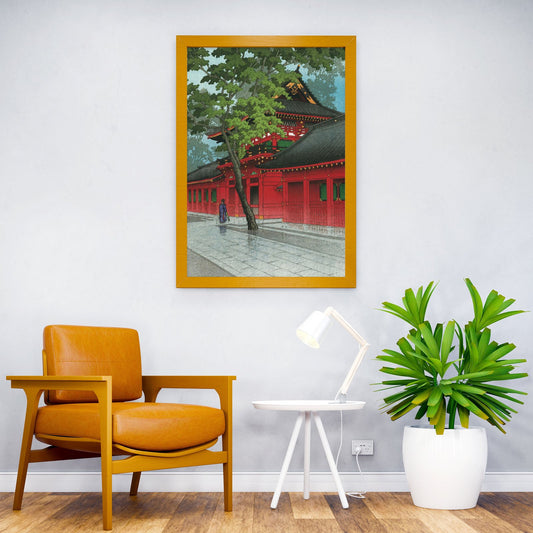 Sanno Shrine After Rain Asian Style Poster | Wall Art for Home & Office | High-Quality Print - High-Quality Visual Display