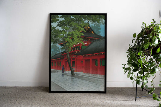Sanno Shrine After Rain Asian Style Poster | Wall Art for Home & Office | High-Quality Print - High-Quality Visual Display
