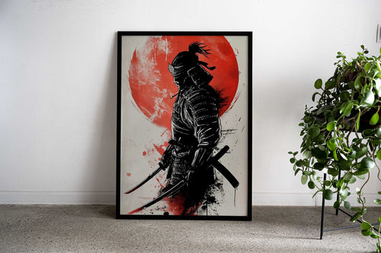 Sanurai Warrior Japanese Asian Style Poster | Wall Art for Home & Office | High-Quality Print - High-Quality Visual Display