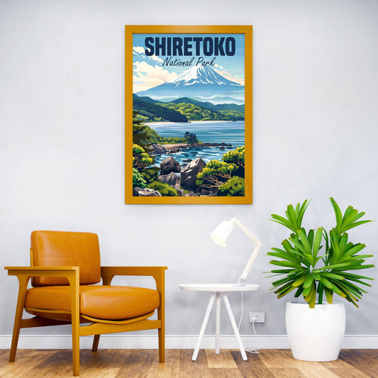 Shiretoko National Park Asian Style Poster | Wall Art for Home & Office | High-Quality Print - High-Quality Visual Display