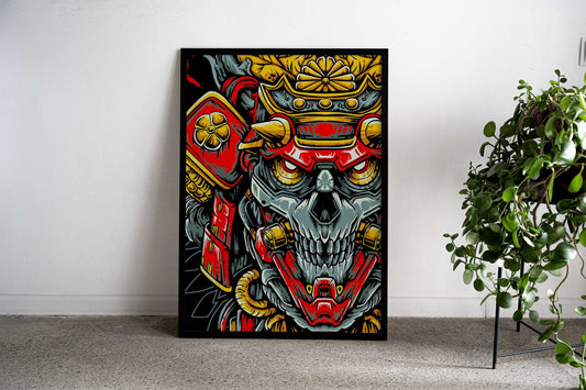 Shogun Skull Asian Style Poster | Wall Art for Home & Office | High-Quality Print - High-Quality Visual Display