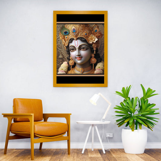 Shree Krishna Dwarkadhish Asian Style Poster | Wall Art for Home & Office | High-Quality Print - High-Quality Visual Display