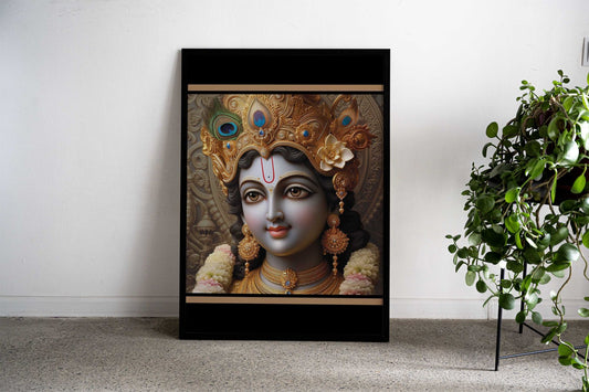 Shree Krishna Dwarkadhish Asian Style Poster | Wall Art for Home & Office | High-Quality Print - High-Quality Visual Display