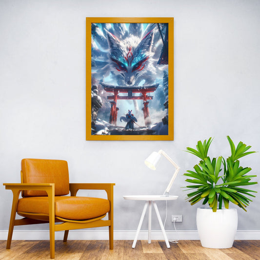 Shrine Guardian Asian Style Poster | Wall Art for Home & Office | High-Quality Print - High-Quality Visual Display