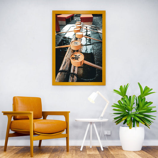 Shrine cleansing ritual Asian Style Poster | Wall Art for Home & Office | High-Quality Print - High-Quality Visual Display