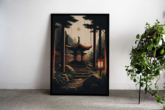 Shrine japanese Asian Style Poster | Wall Art for Home & Office | High-Quality Print - High-Quality Visual Display