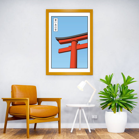 Shrine Asian Style Poster | Wall Art for Home & Office | High-Quality Print - High-Quality Visual Display