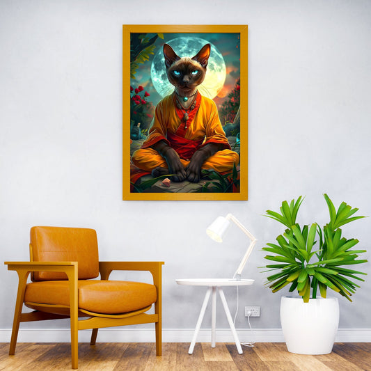 Siamese Cat Mystic Asian Style Poster | Wall Art for Home & Office | High-Quality Print - High-Quality Visual Display