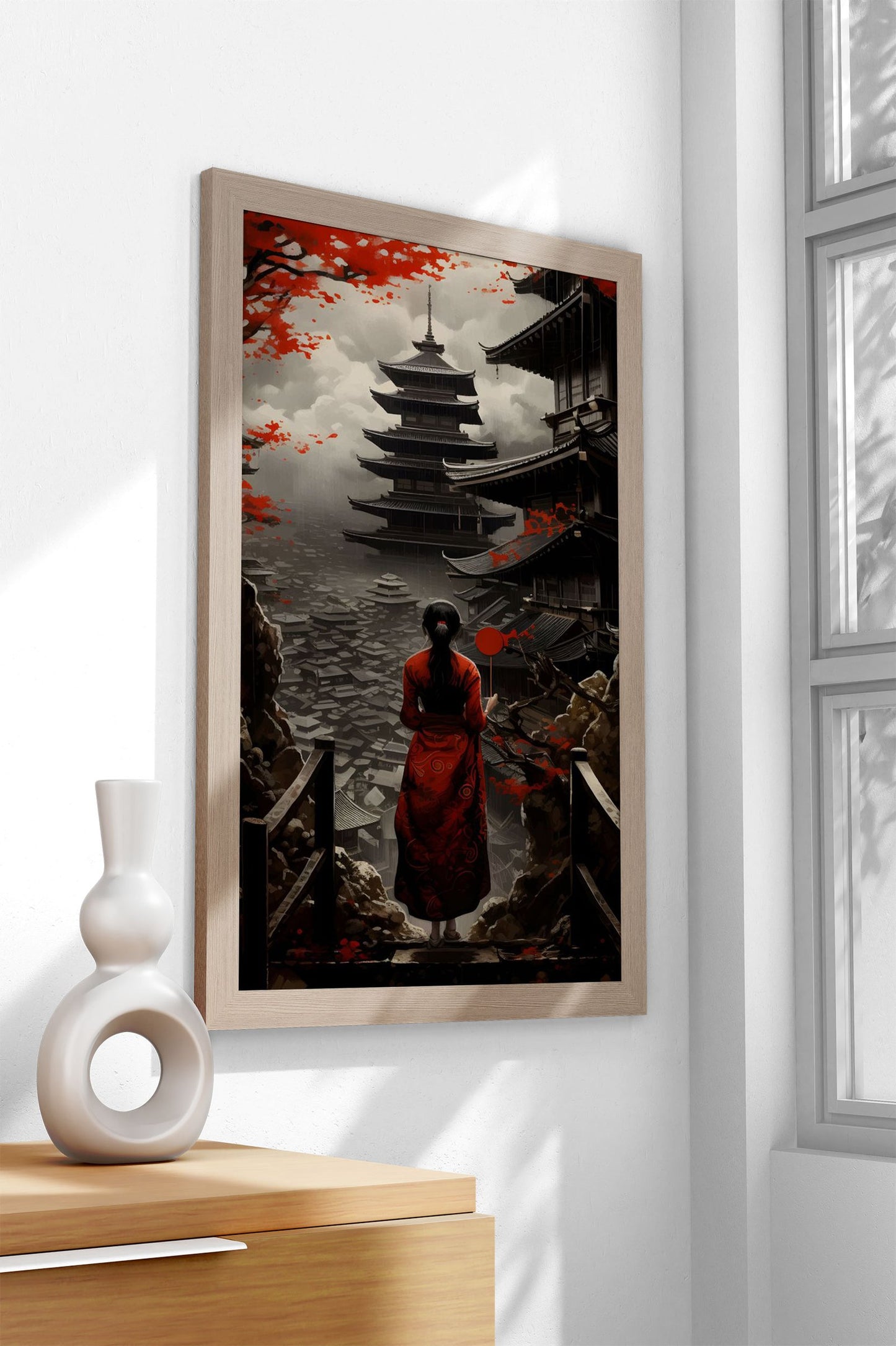 Silent Reflection Asian Style Poster | Wall Art for Home & Office | High-Quality Print - High-Quality Visual Display