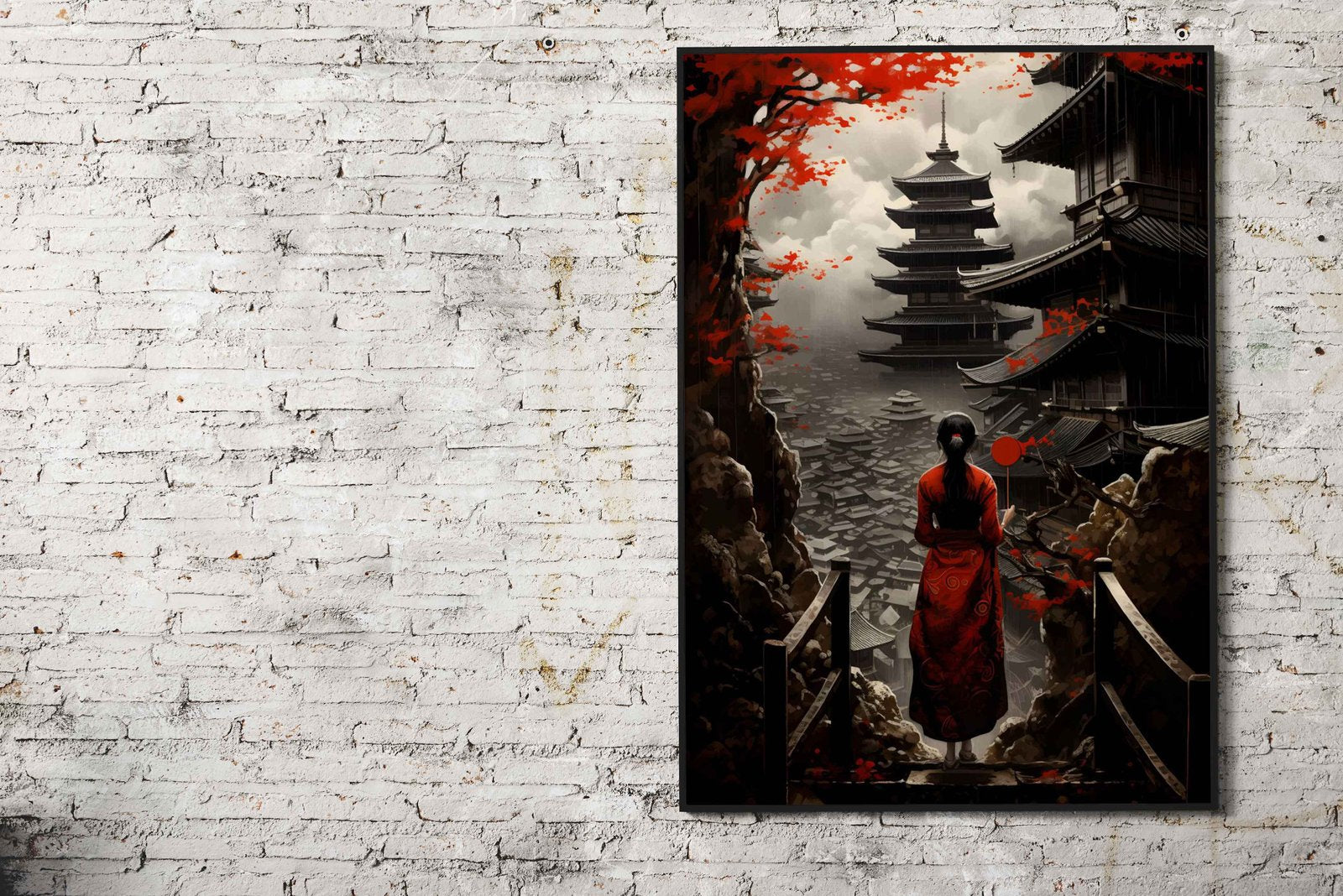 Silent Reflection Asian Style Poster | Wall Art for Home & Office | High-Quality Print - High-Quality Visual Display
