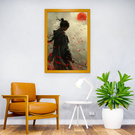 Silent Resolve Asian Style Poster | Wall Art for Home & Office | High-Quality Print - High-Quality Visual Display
