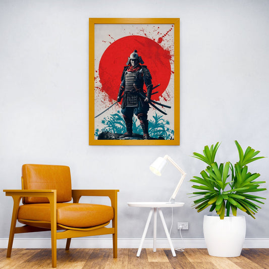 Silent Warrior Samurai Asian Style Poster | Wall Art for Home & Office | High-Quality Print - High-Quality Visual Display