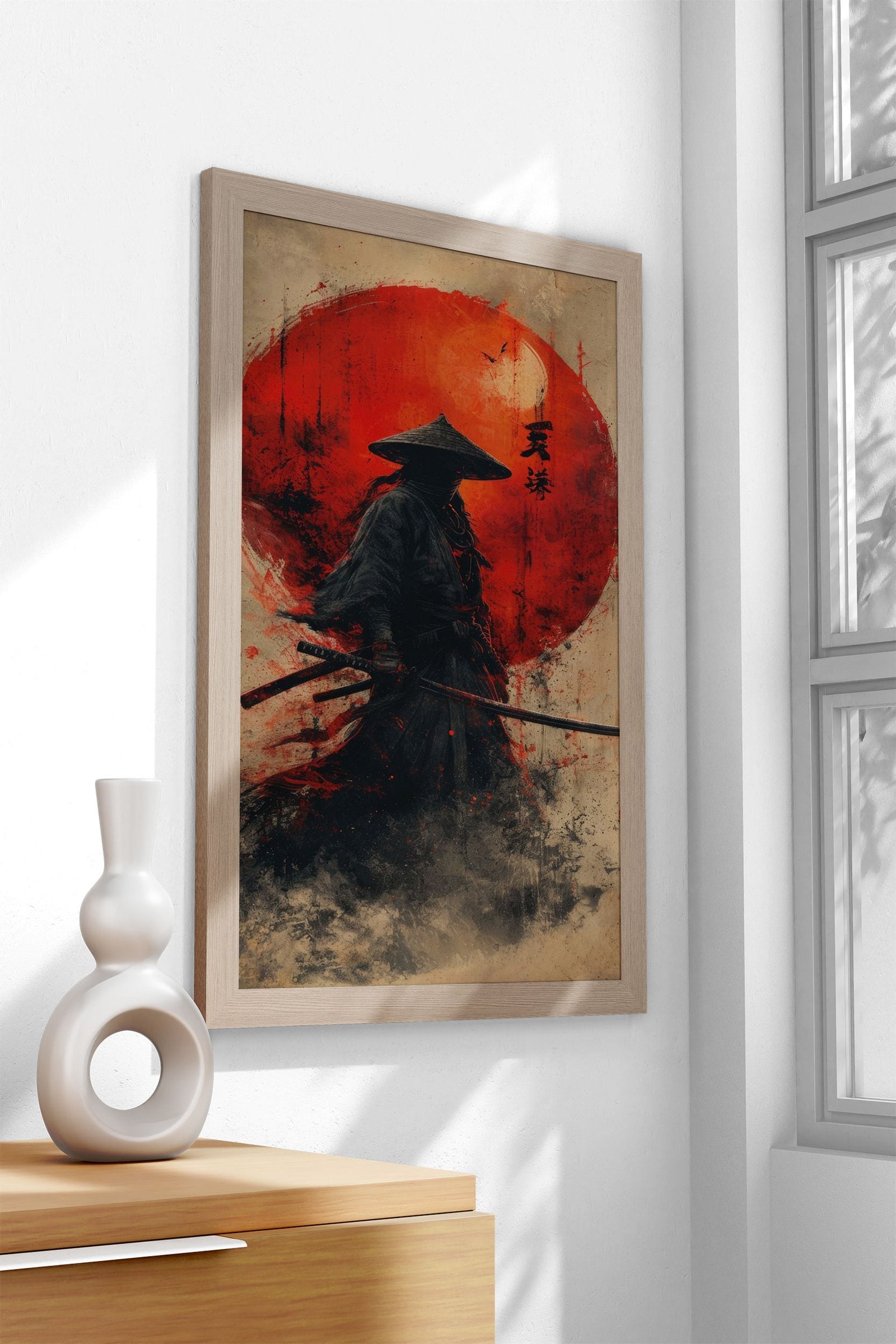 Silent Warrior Asian Style Poster | Wall Art for Home & Office | High-Quality Print - High-Quality Visual Display