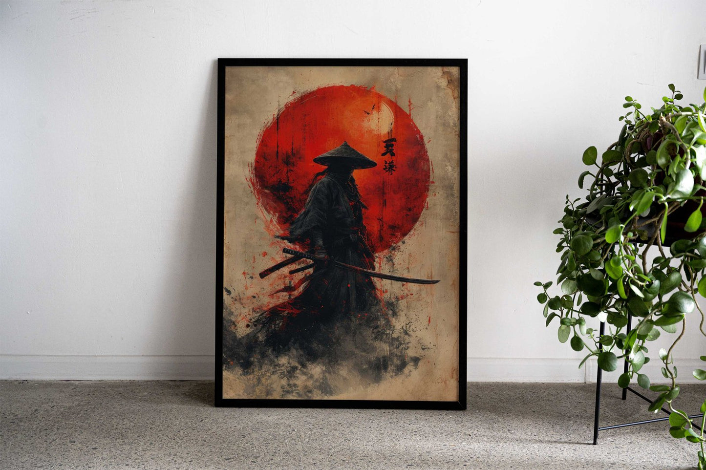 Silent Warrior Asian Style Poster | Wall Art for Home & Office | High-Quality Print - High-Quality Visual Display