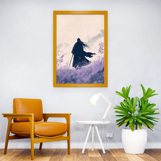 Silhouette of a Warrior Asian Style Poster | Wall Art for Home & Office | High-Quality Print - High-Quality Visual Display