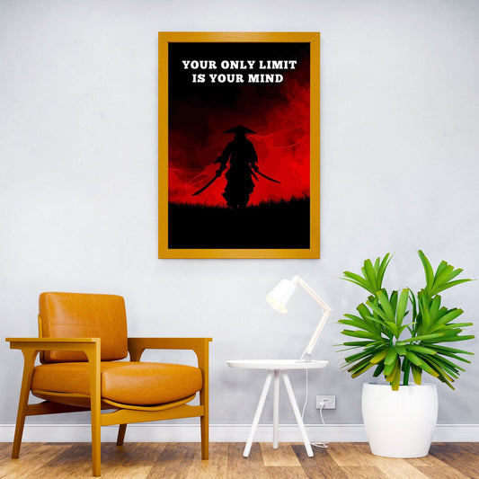 Silhouette of a samurai Asian Style Poster | Wall Art for Home & Office | High-Quality Print - High-Quality Visual Display