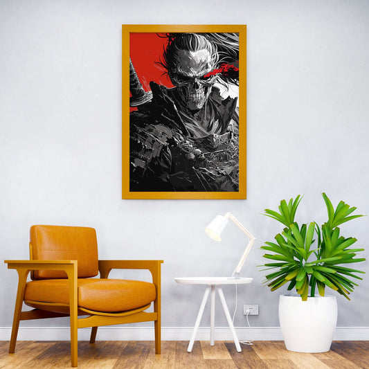 Skeleton Samurai Asian Style Poster | Wall Art for Home & Office | High-Quality Print - High-Quality Visual Display