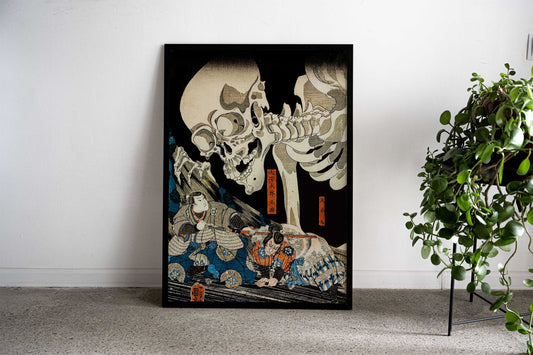 Skeleton Spectre Japan Art Asian Style Poster | Wall Art for Home & Office | High-Quality Print - High-Quality Visual Display