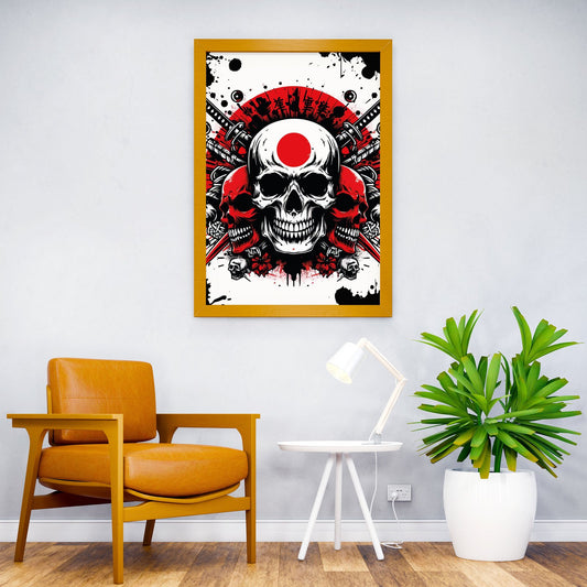 Skulls of Samurai Asian Style Poster | Wall Art for Home & Office | High-Quality Print - High-Quality Visual Display