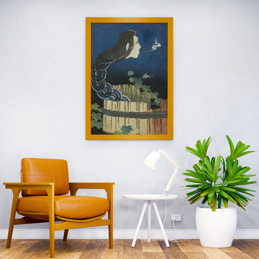 Smoking Edo Style Asian Style Poster | Wall Art for Home & Office | High-Quality Print - High-Quality Visual Display