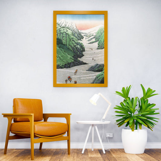 Snow Valley at Hakuba Asian Style Poster | Wall Art for Home & Office | High-Quality Print - High-Quality Visual Display