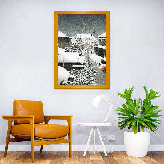 Snow at Daichi Asian Style Poster | Wall Art for Home & Office | High-Quality Print - High-Quality Visual Display
