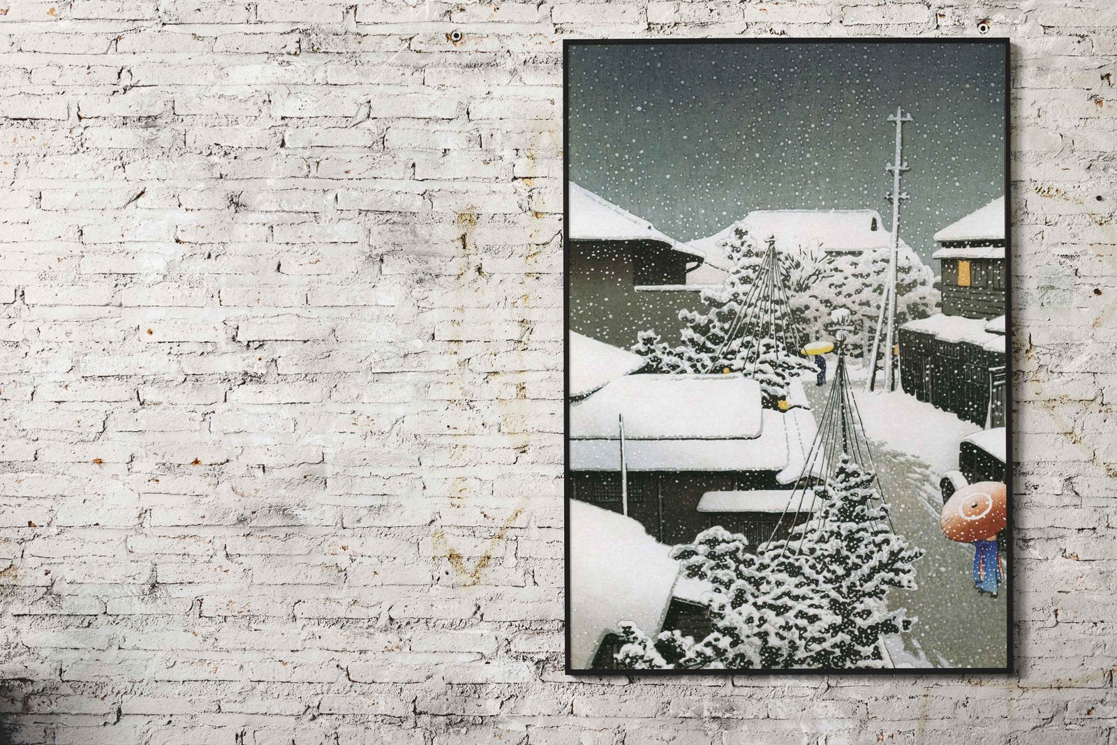 Snow at Daichi Asian Style Poster | Wall Art for Home & Office | High-Quality Print - High-Quality Visual Display