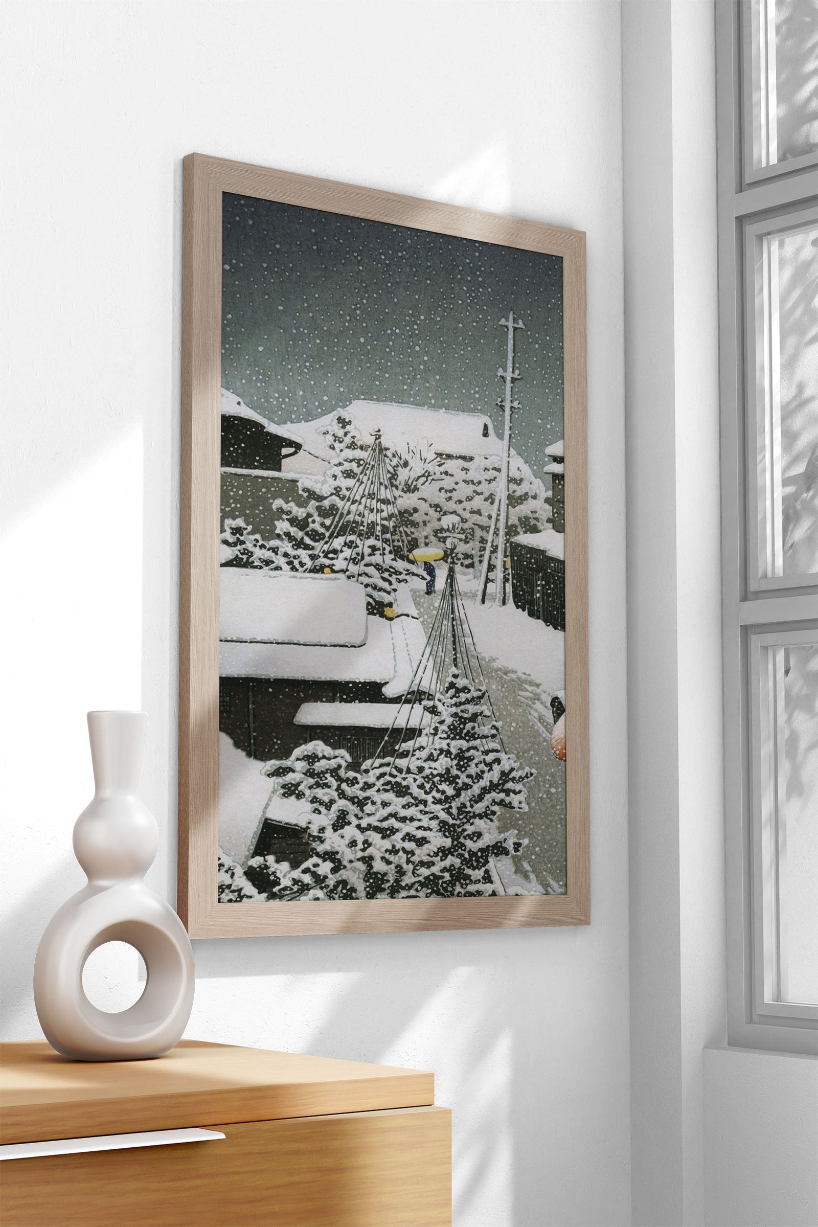 Snow at Daichi Asian Style Poster | Wall Art for Home & Office | High-Quality Print - High-Quality Visual Display