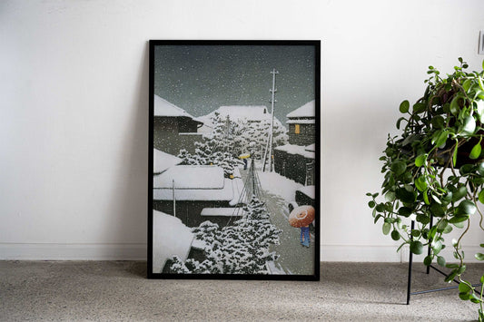 Snow at Daichi Asian Style Poster | Wall Art for Home & Office | High-Quality Print - High-Quality Visual Display