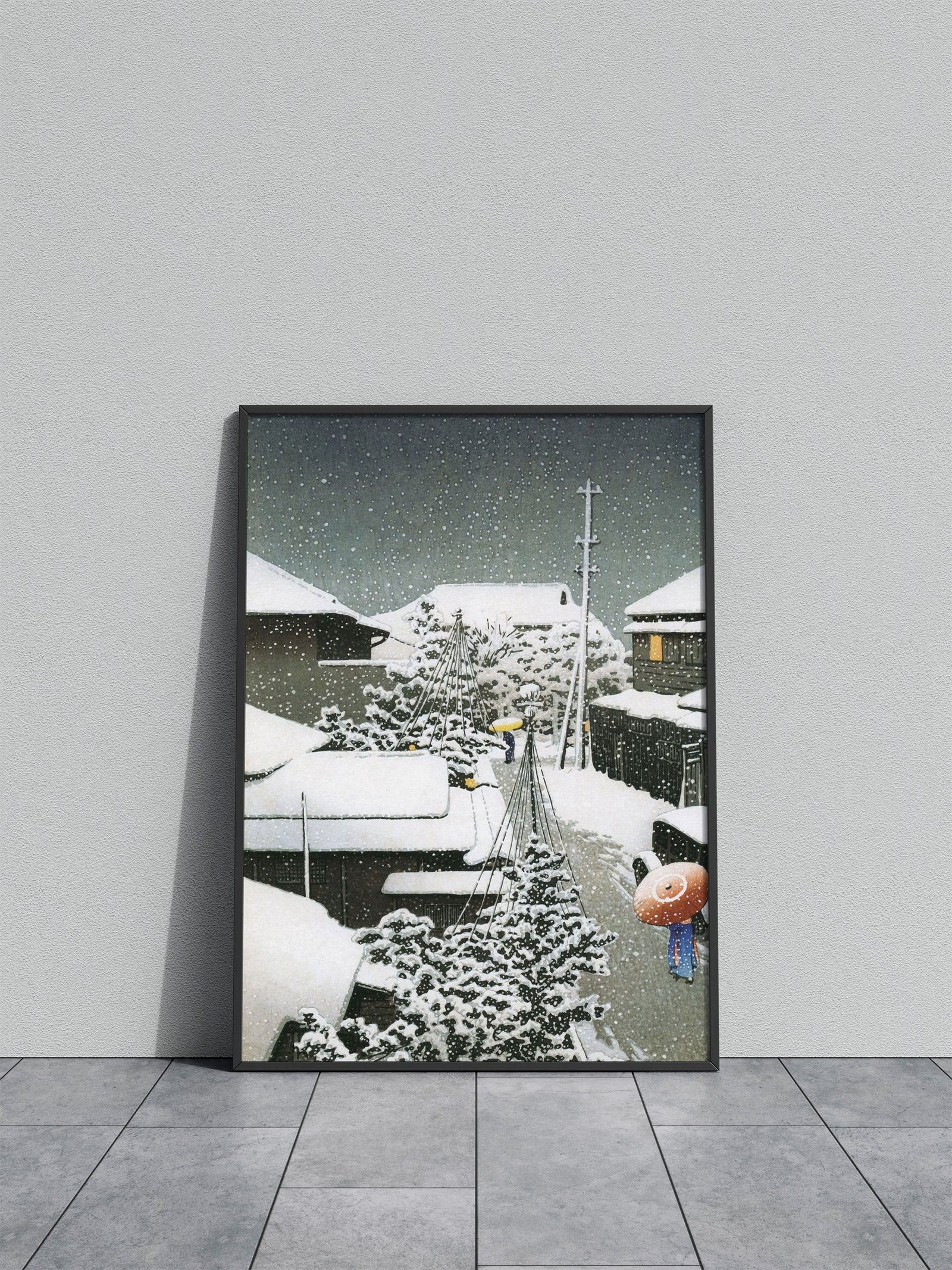 Snow at Daichi Asian Style Poster | Wall Art for Home & Office | High-Quality Print - High-Quality Visual Display