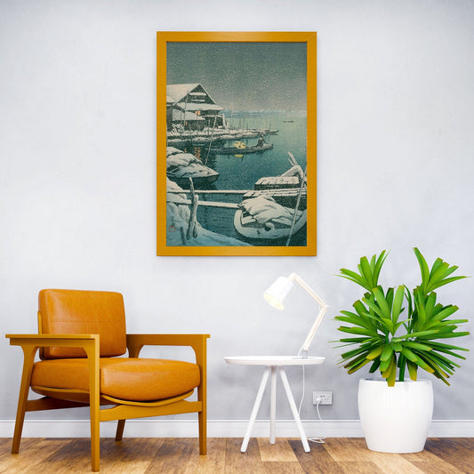 Snow at Mukojima Asian Style Poster | Wall Art for Home & Office | High-Quality Print - High-Quality Visual Display