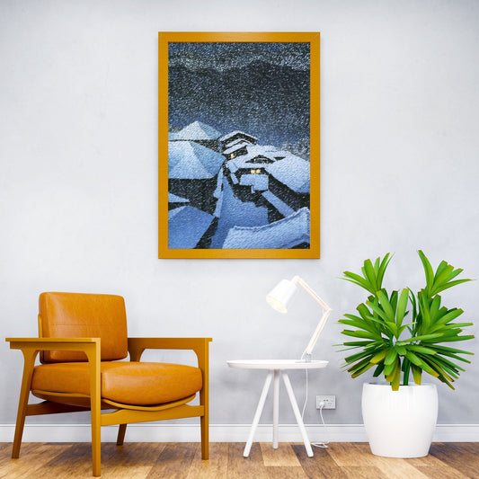 Snow at Shiobara Hataori Asian Style Poster | Wall Art for Home & Office | High-Quality Print - High-Quality Visual Display
