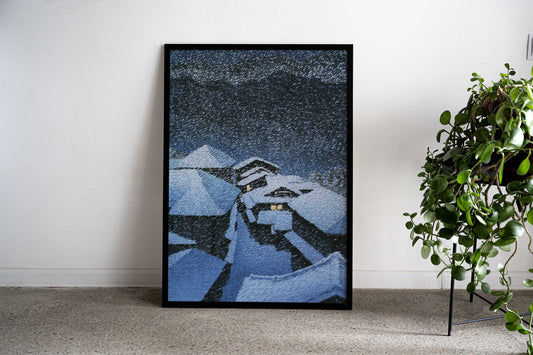 Snow at Shiobara Hataori Asian Style Poster | Wall Art for Home & Office | High-Quality Print - High-Quality Visual Display