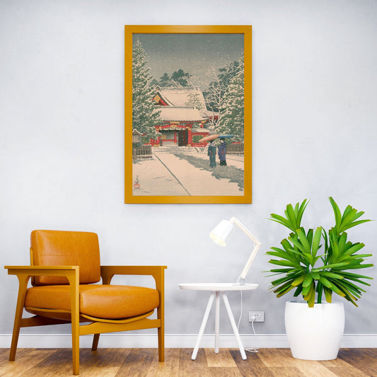 Snow Asian Style Poster | Wall Art for Home & Office | High-Quality Print - High-Quality Visual Display