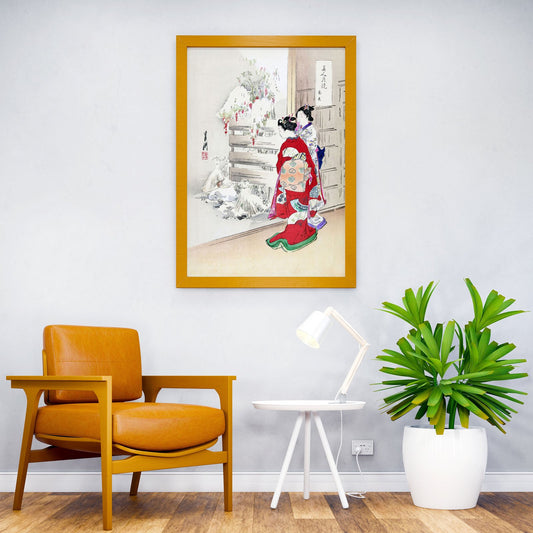 Snowy Garden Asian Style Poster | Wall Art for Home & Office | High-Quality Print - High-Quality Visual Display