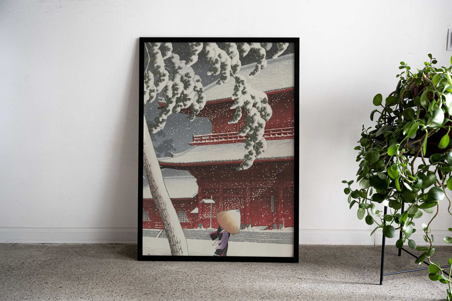 Snowy Temple Gate Asian Style Poster | Wall Art for Home & Office | High-Quality Print - High-Quality Visual Display