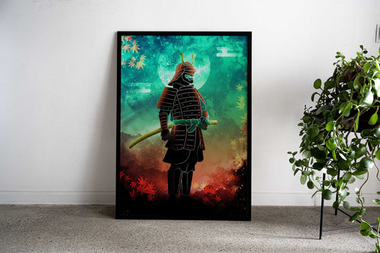 Soul of the Autumn Samurai Asian Style Poster | Wall Art for Home & Office | High-Quality Print - High-Quality Visual Display