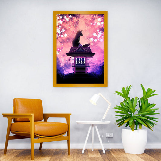 Soul of the Red Fox on Inari Shrine Asian Style Poster | Wall Art for Home & Office | High-Quality Print - High-Quality Visual Display