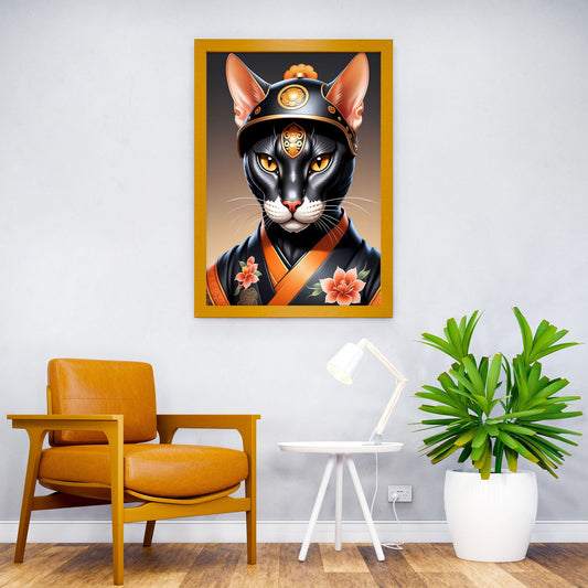 Sphynx cat Asian Style Poster | Wall Art for Home & Office | High-Quality Print - High-Quality Visual Display
